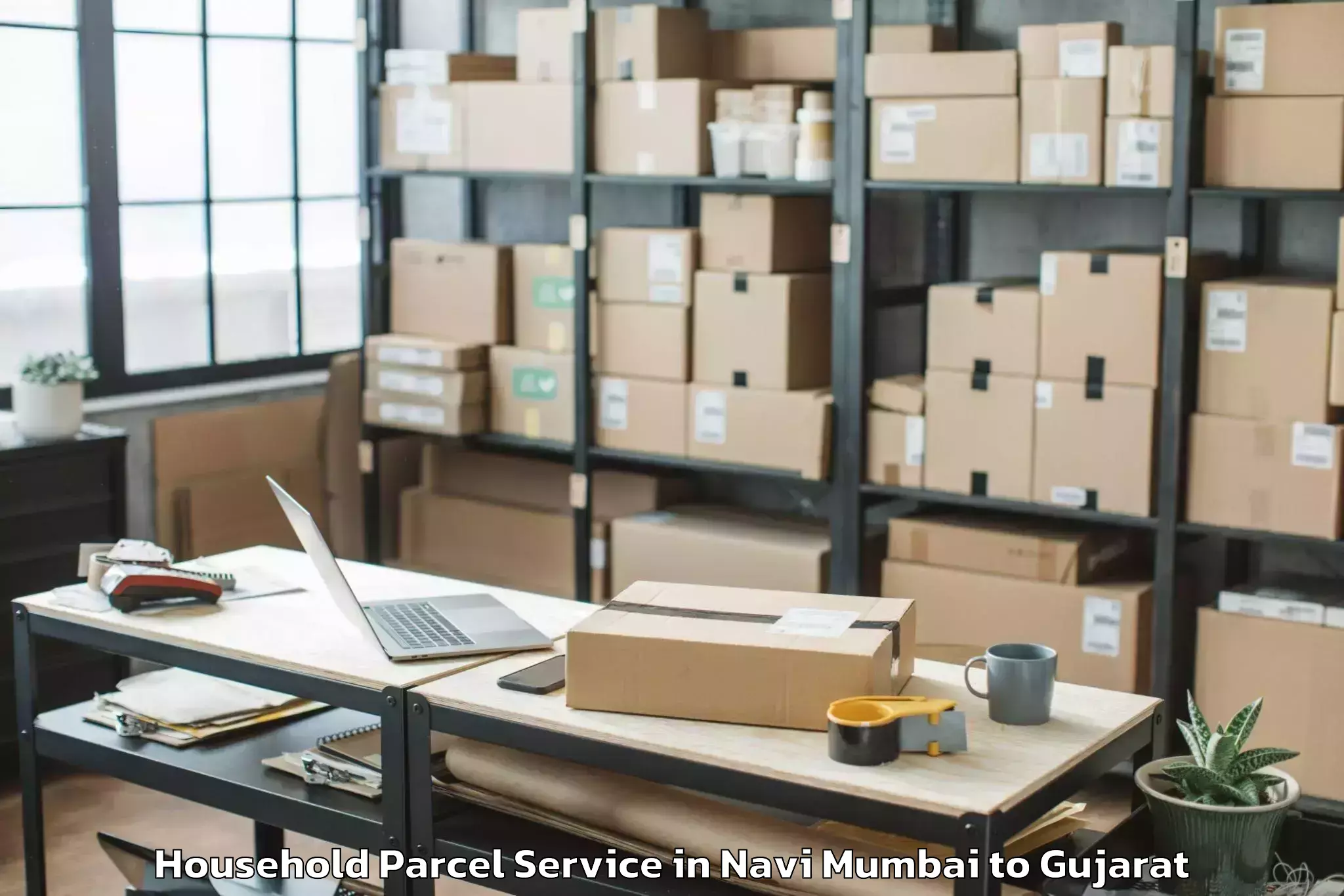 Top Navi Mumbai to Savar Kundla Household Parcel Available